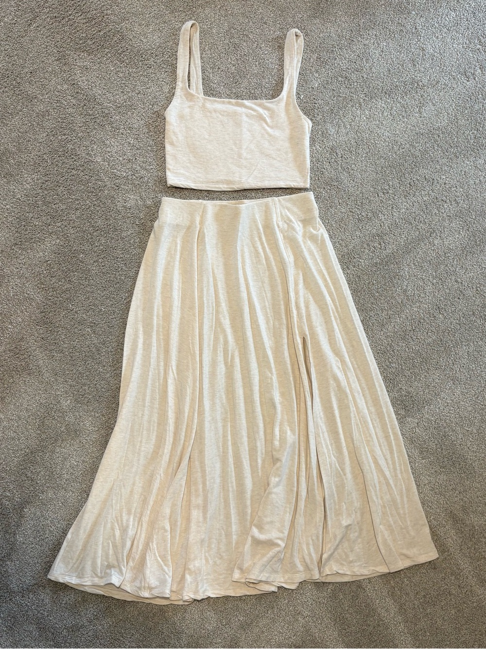 Aritzia Wilfred Top and Skirt Matching Set
